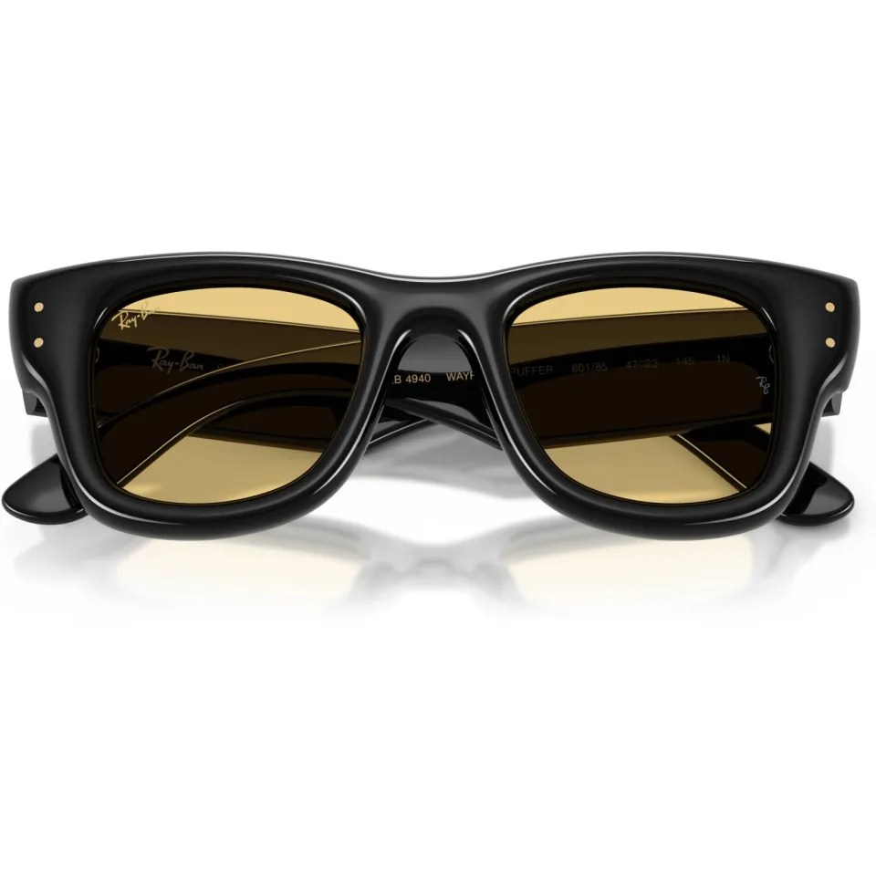 Ray-Ban x A$AP Rocky zonnebril Wayfarer Puffer oranje/zwart, foto 3