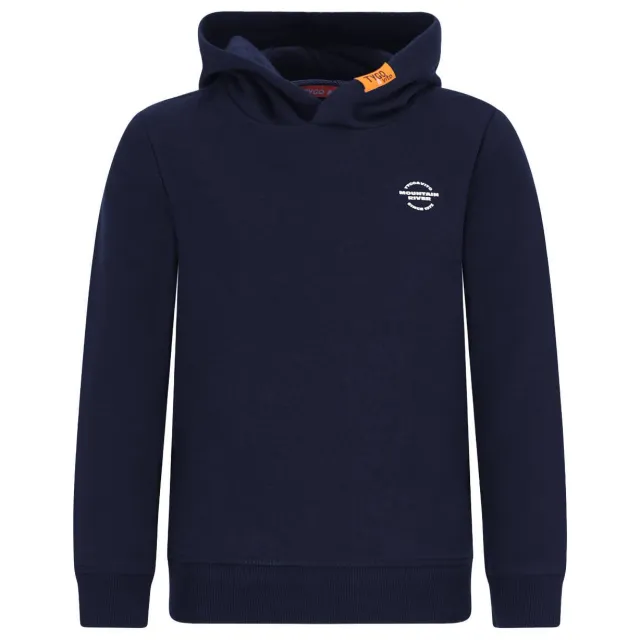 TYGO & vito hoodie met backprint - donkerblauw, foto 2