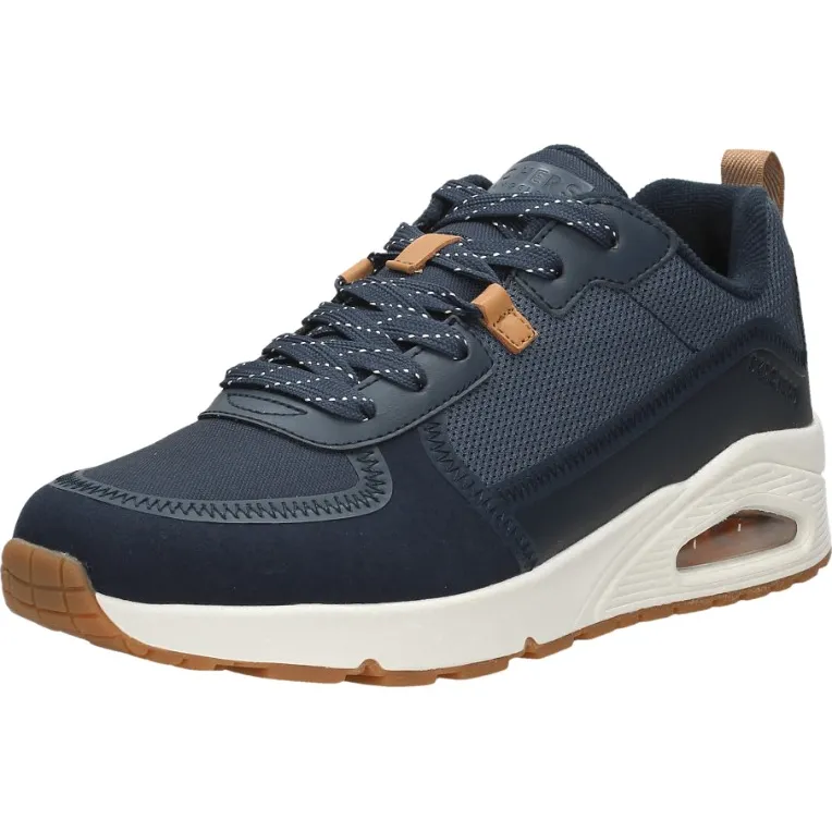 Skechers Uno Layover lage sneaker blauw, foto 3