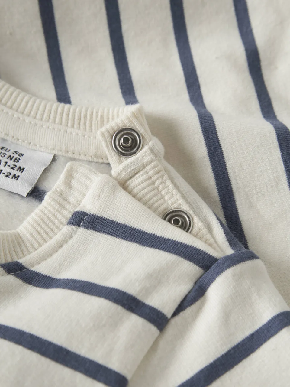 NAME IT BABY regular fit gestreepte sweater met borduursels - ecru, foto 2