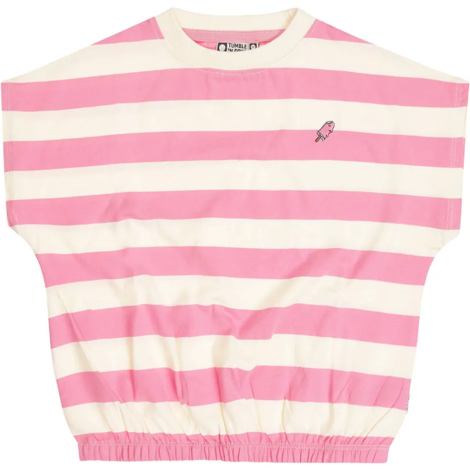 Tumble 'n Dry gestreepte T-shirt roze, foto 2