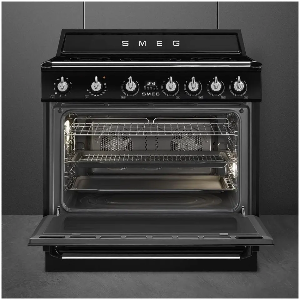 Smeg TR90IMBL fornuis zwart, foto 3