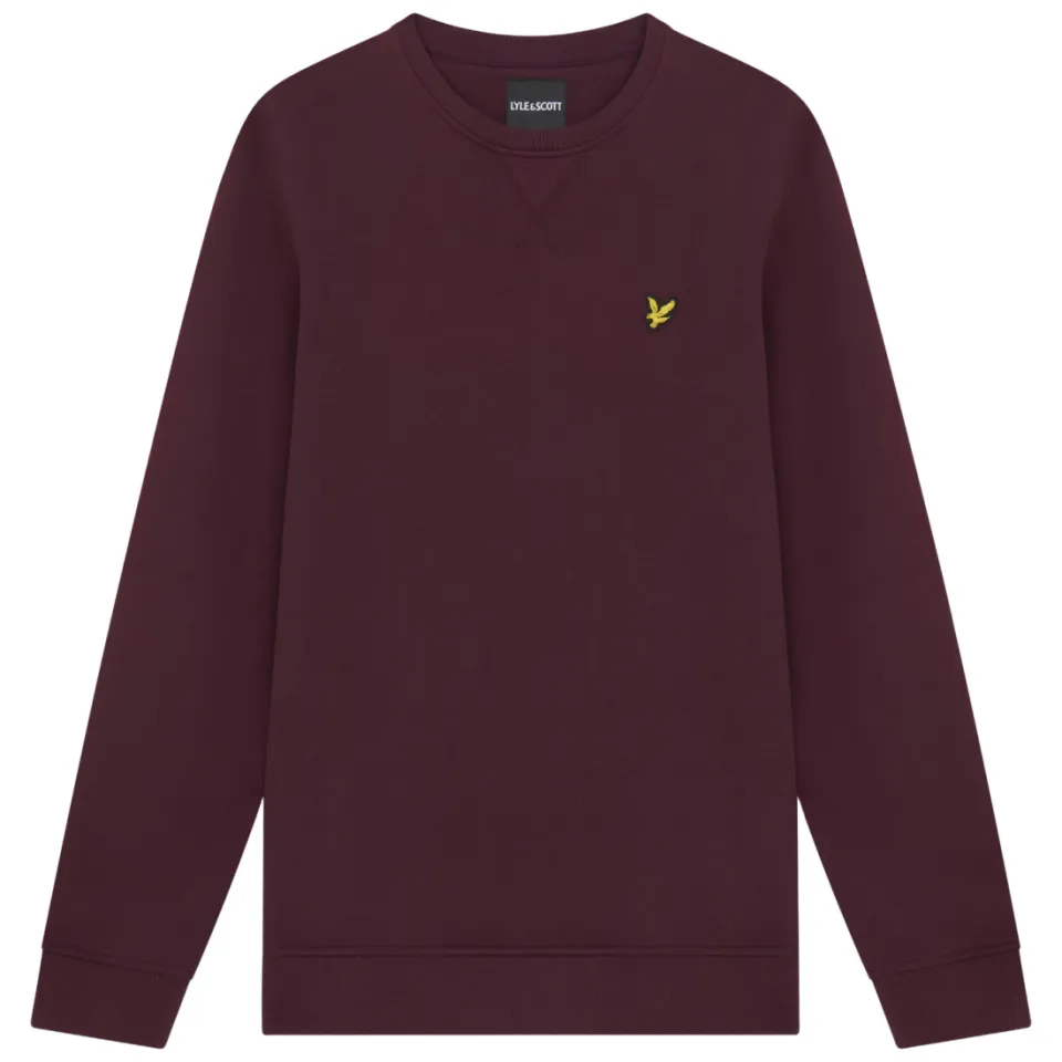Lyle & Scott regular fit sweater - donkerrood, foto 2