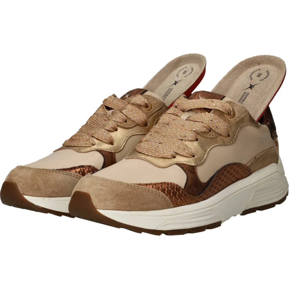 Xsensible Rainbow Stretchwalker GX Sneakers Dames Beige, foto 5