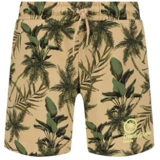 Vingino relaxed sweatshort zand met bladprint, foto 2