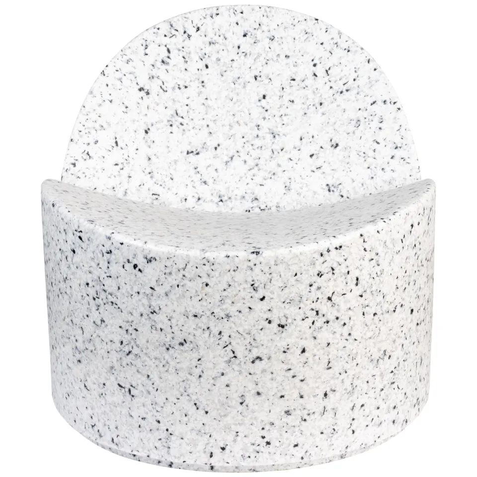 Zuiver Bloom outdoor fauteuil wit terrazzo, foto 4