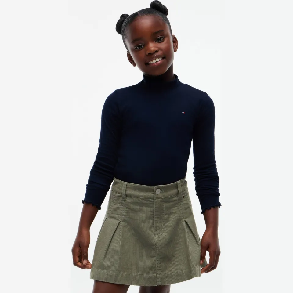 Tommy Hilfiger longsleeve donkerblauw rib