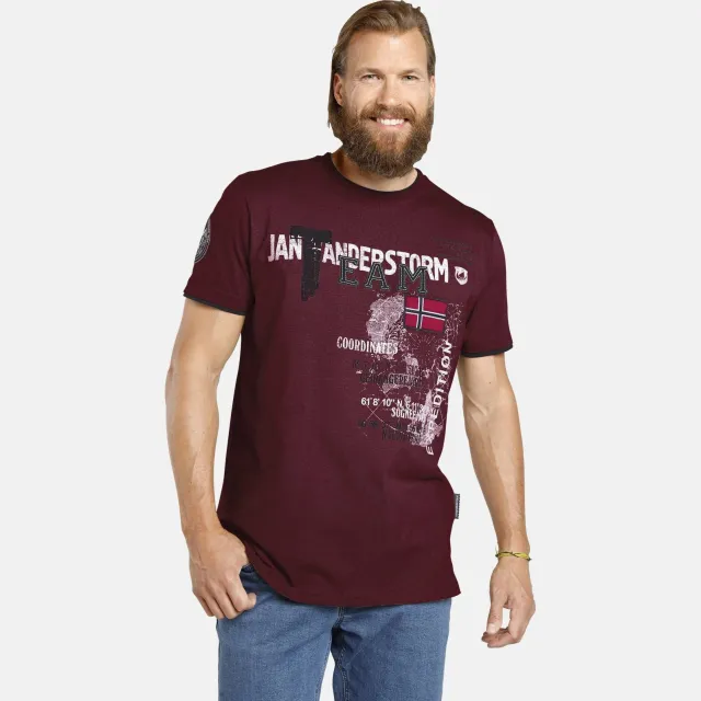 Jan Vanderstorm Sölve T-shirt donkerrood