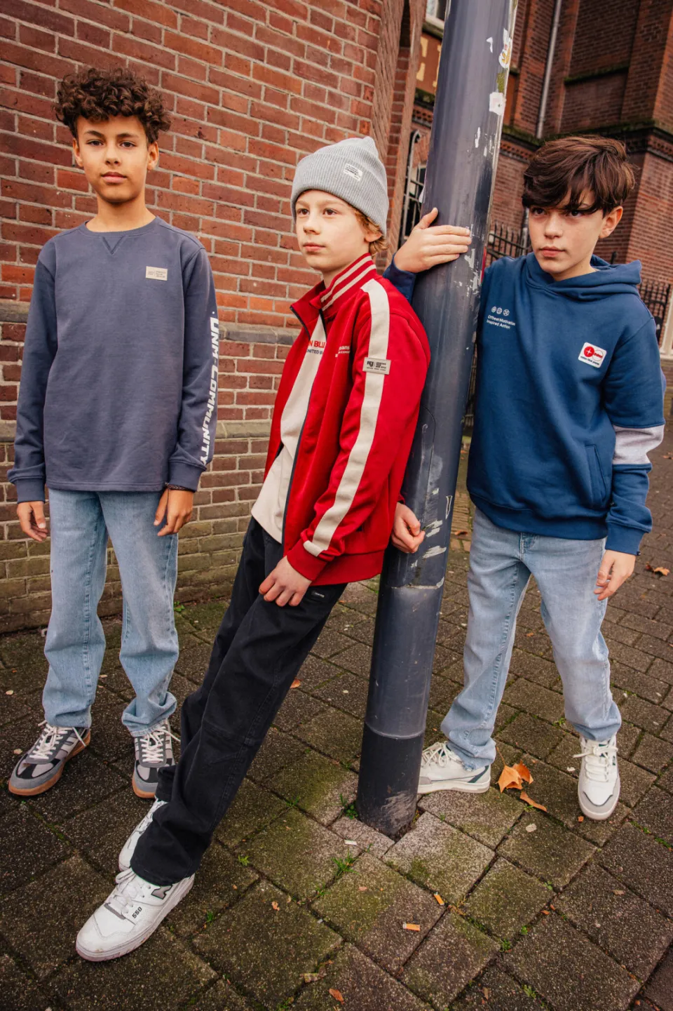 Indian Blue Jeans rechtvallende longsleeve grijs