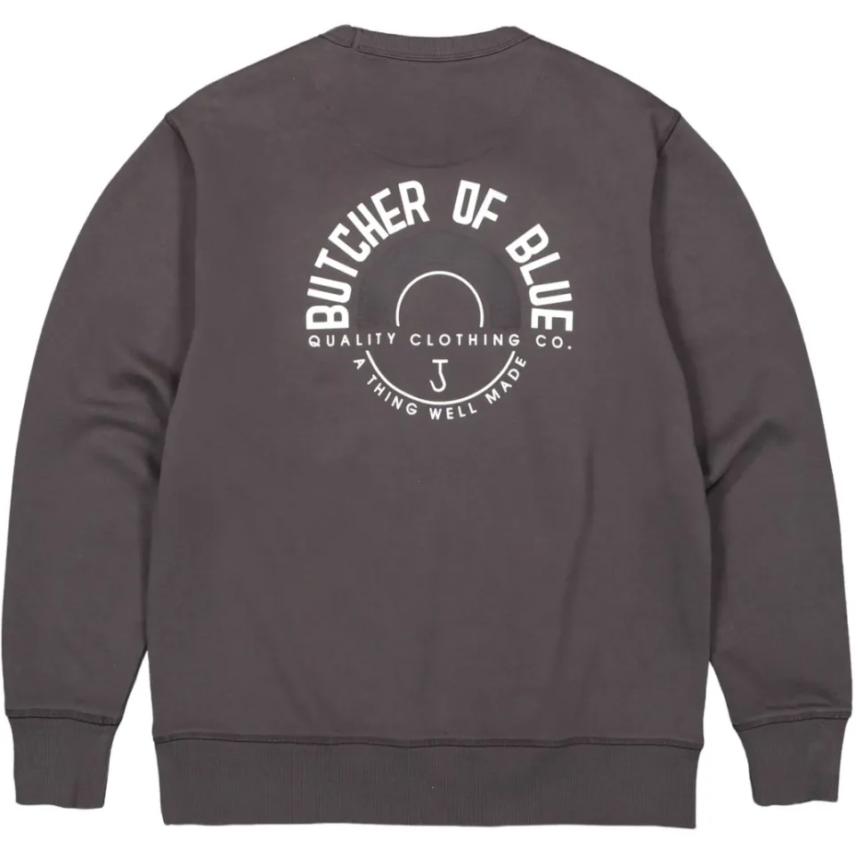 Butcher of Blue relaxed fit sweater met backprint - grijs, foto 3