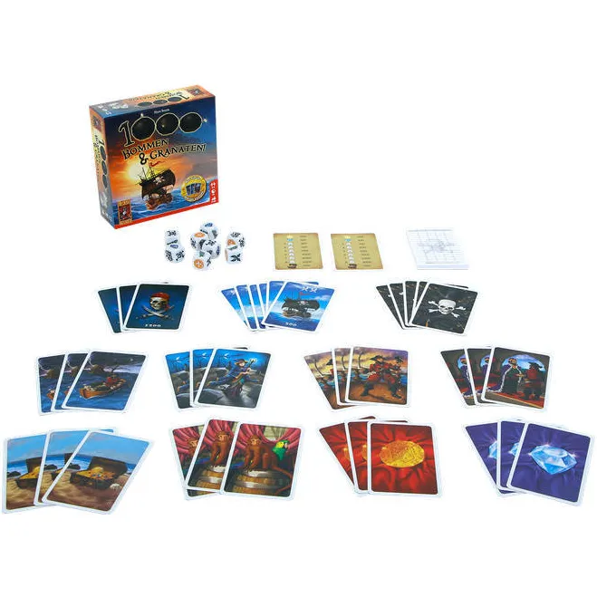 999 Games 1000 Bommen & Granaten dobbelspel, foto 4