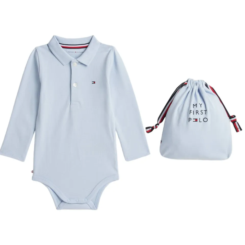 Tommy Hilfiger katoenen romper - lichtblauw, foto 2