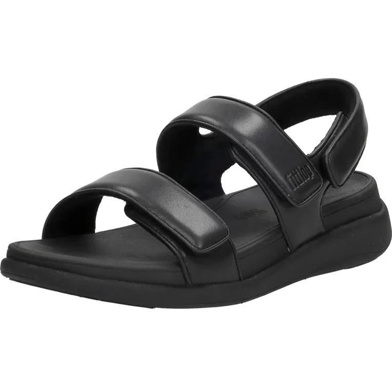 FitFlop F-Mode Go Adjustable Flatform sandalen zwart, foto 3