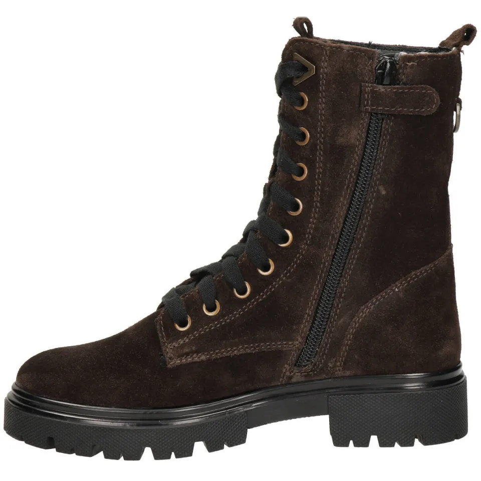 Nelson Kids suède enkelboots met profielzool - bruin, foto 3