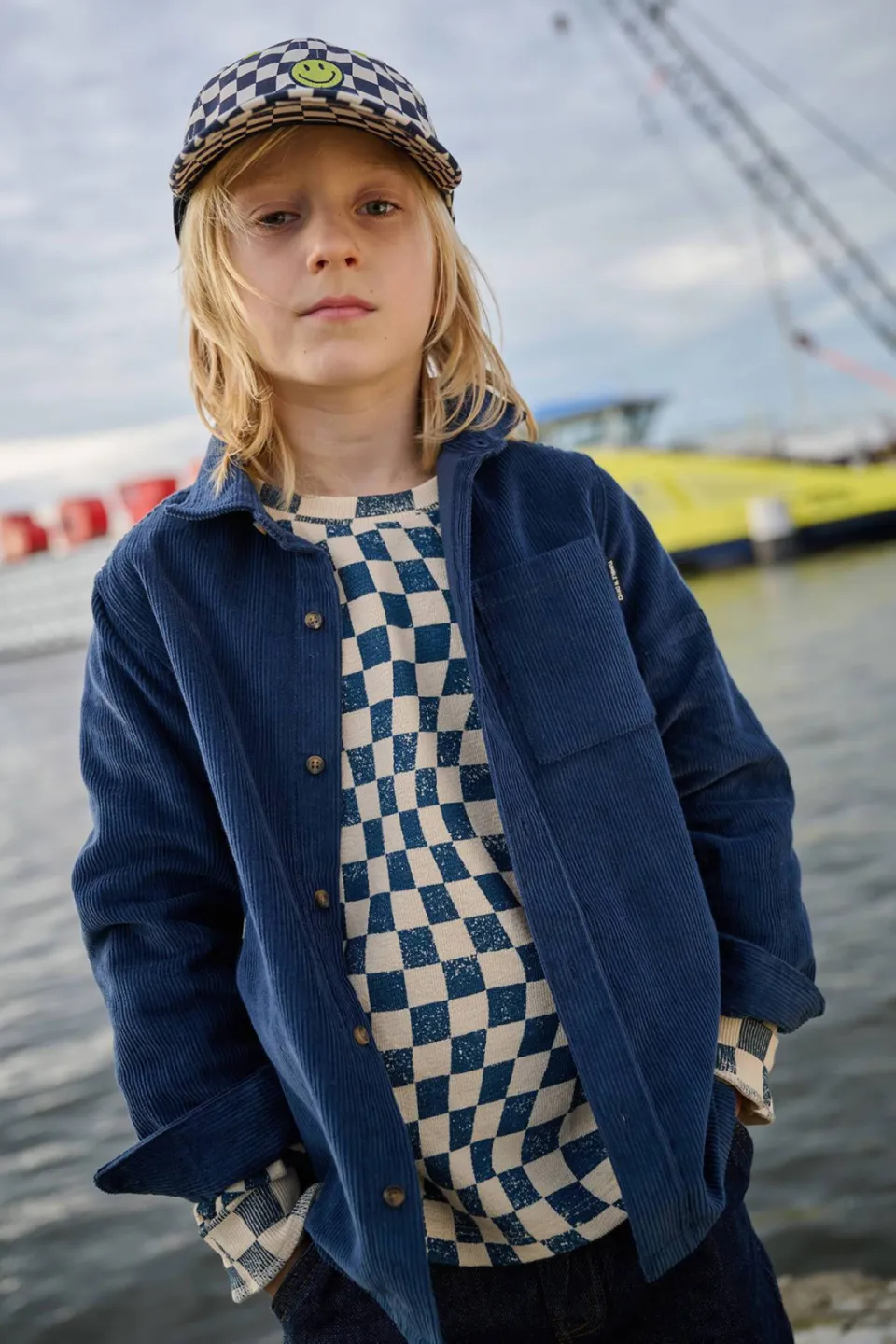 Tumble 'n Dry overhemd met corduroy - grijsblauw, foto 3