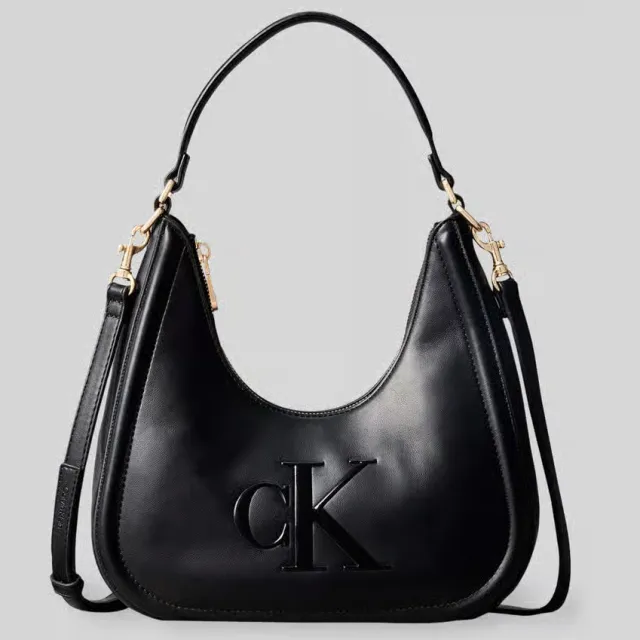 Calvin Klein Jeans Bold CK Small Crescent schoudertas zwart, foto 2