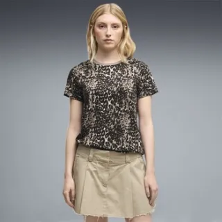 Puma T-shirt met dierenprint - beige, foto 5