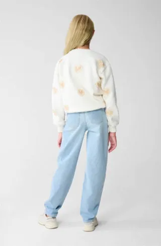 Shoeby barrel high waist barrel jeans light blue denim, foto 3