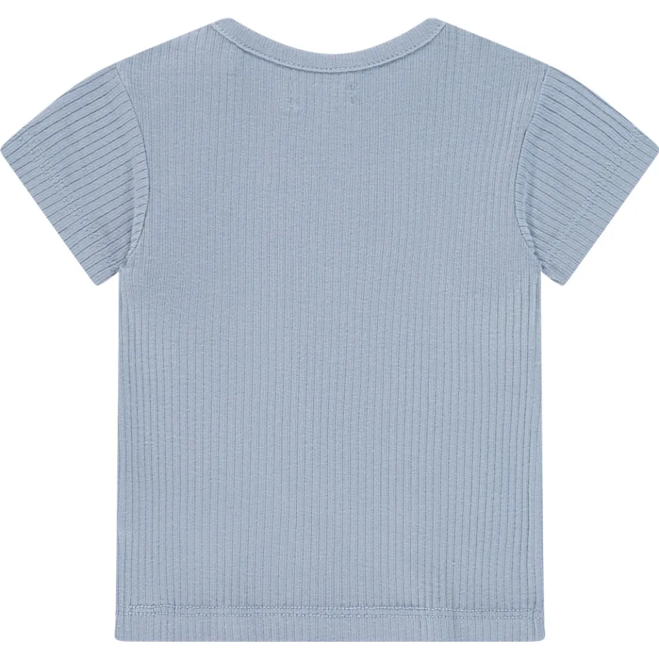 A Tiny Story T-shirt rib grijsblauw, foto 2