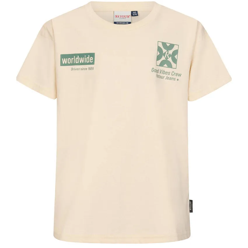 Retour Jeans t-shirt crème, foto 2
