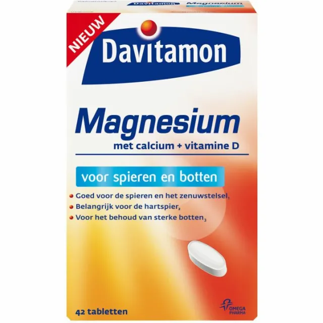 Davitamon Magnesium met calcium en vitamine D tabletten
