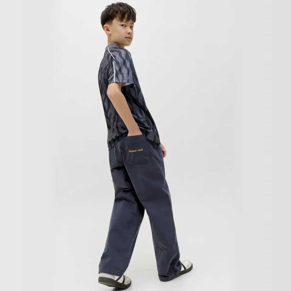 Jack & Jones Junior baggy casual broek donkerblauw, foto 3