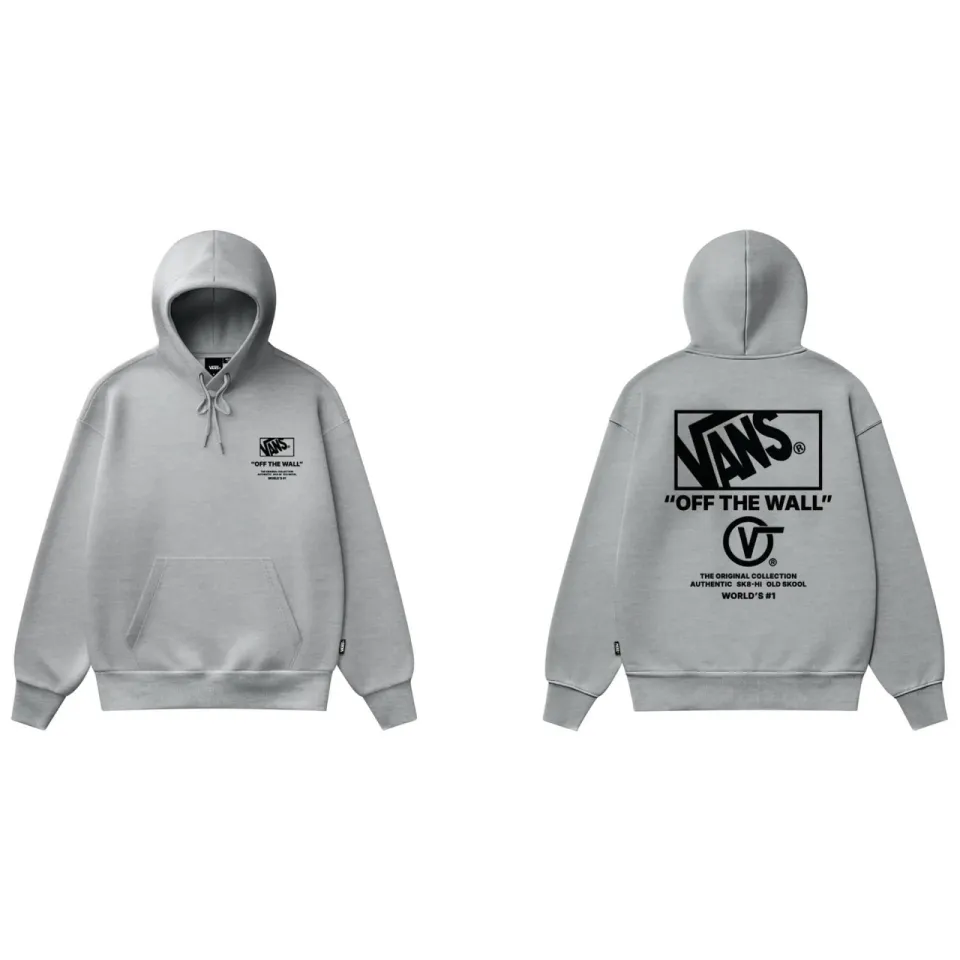Vans relaxed fit hoodie met backprint - grijs, foto 3