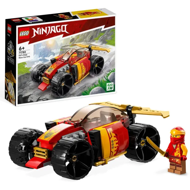 Lego Ninjago Kai's Ninja racewagen EVO, Auto Speelgoed met Kai Poppetje 71780