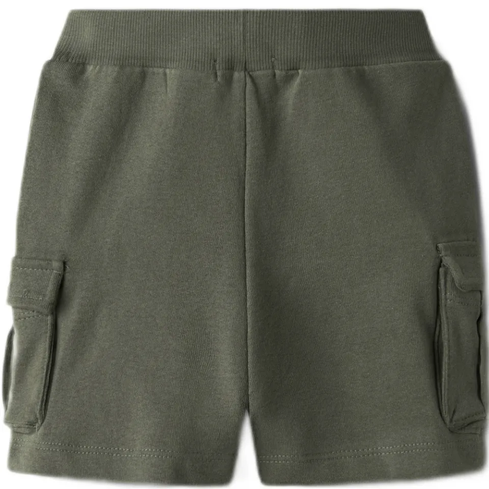 NAME IT MINI cargo sweatshort olijfgroen, foto 2