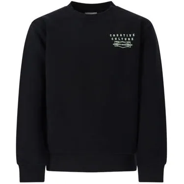Retour Jeans rechtvallende sweater met backprint - donkergrijs Backprint