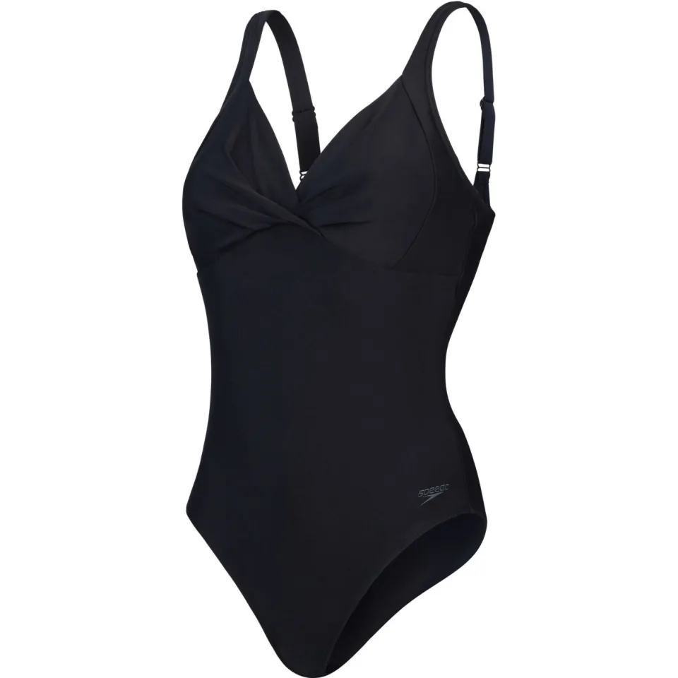 Speedo Cross Knot shaping badpak zwart, foto 2