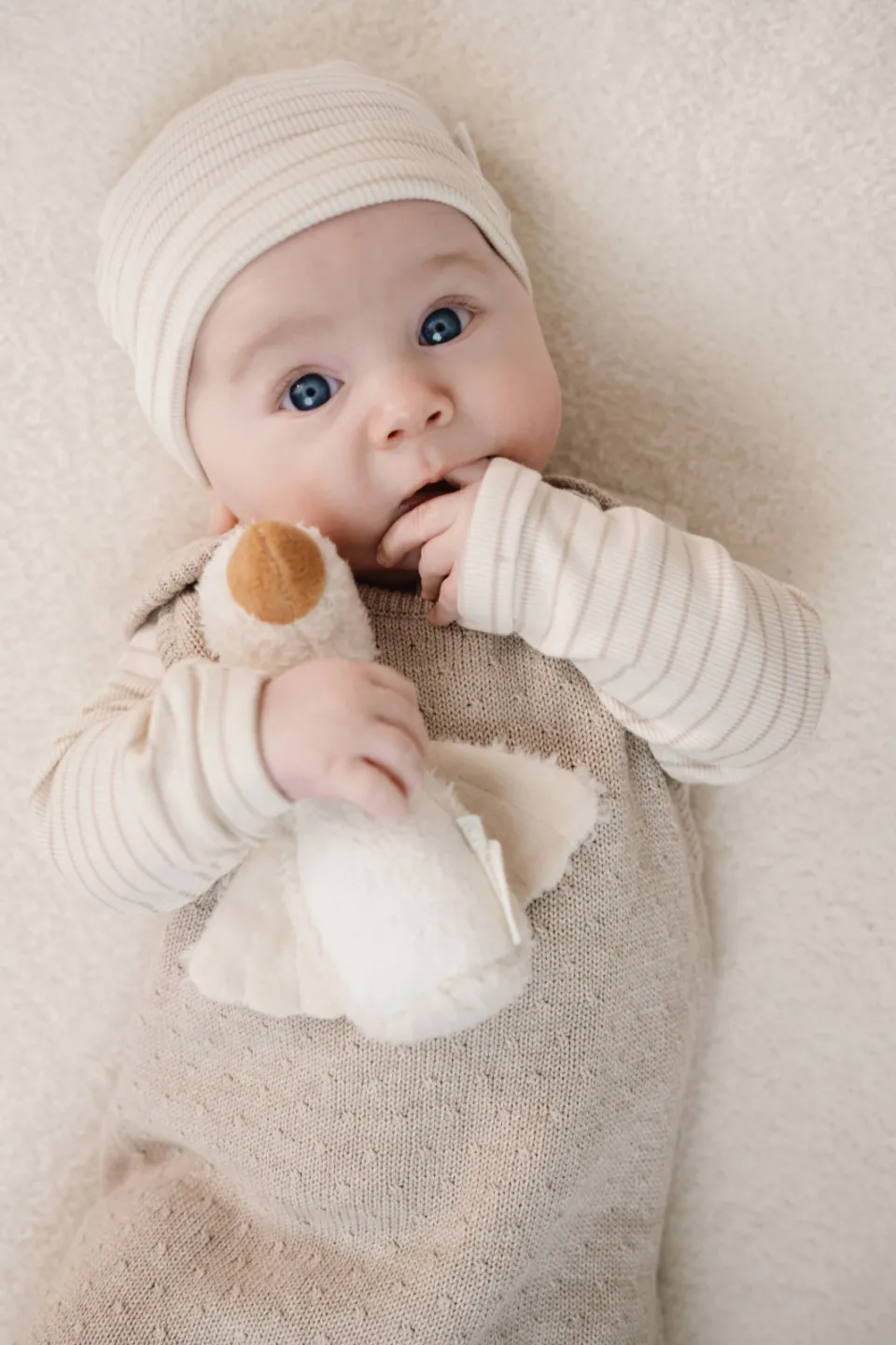 Little Dutch gestreepte longsleeve beige, foto 5