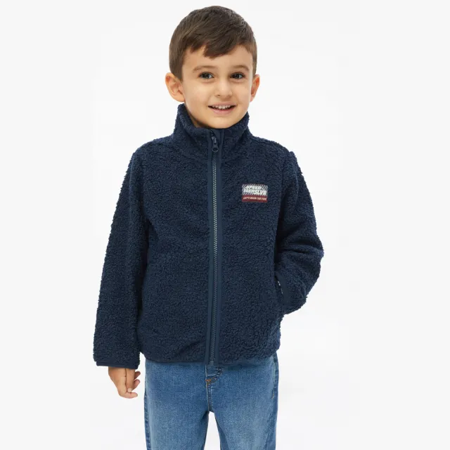 S.Oliver fleecevest - donkerblauw