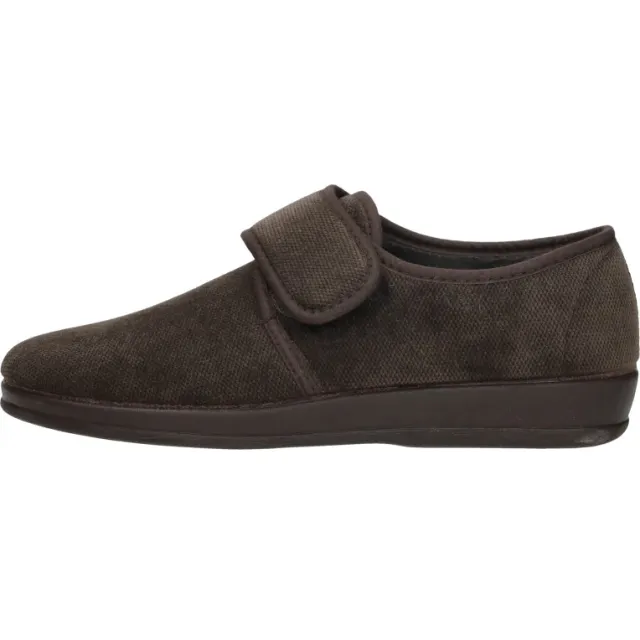 Comfort Plus Heren Pantoffels Donkerbruin
