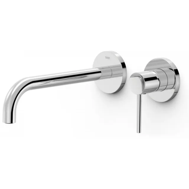 Tres Study Exclusive wastafelmengkraan 2-gats 24 cm chroom