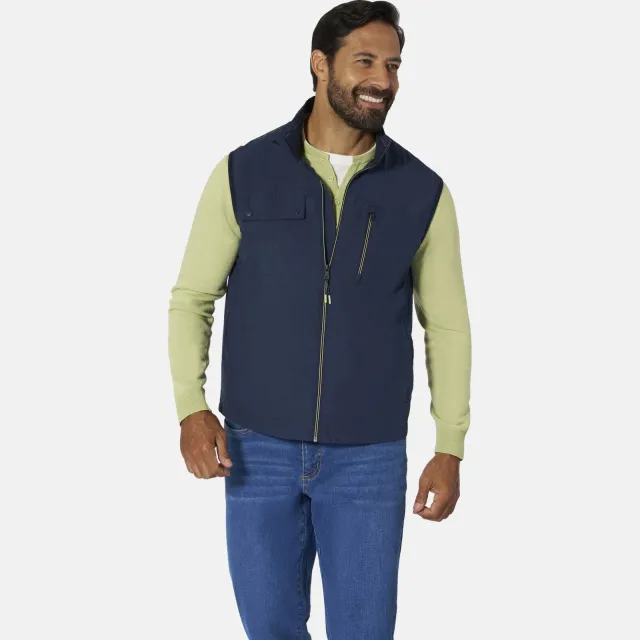 Jan Vanderstorm TJORM outdoor vest donkerblauw, foto 3