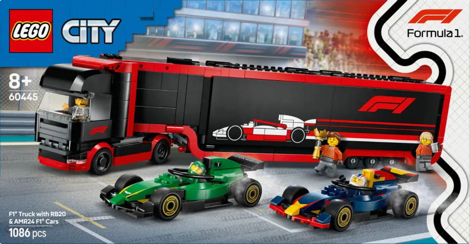 Lego City F1® truck met RB20 en AMR24 F1® auto's 60445, foto 7