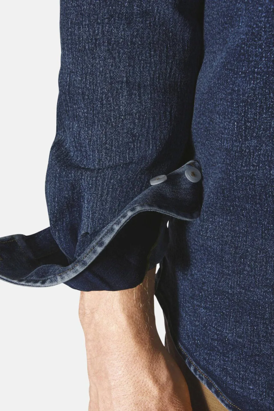Jan Vanderstorm +FIT Collectie regular fit denim overshirt OLAVIK Plus, foto 6