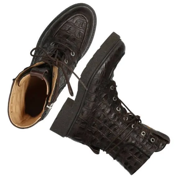 Shabbies Amsterdam JACY BIKA Boot croco Dark Brown, foto 6
