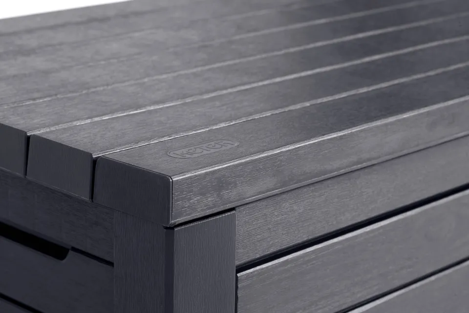 Keter Northwood Opbergbox - 630L - 155.1x72.4x69.4 cm - Grafiet, foto 8