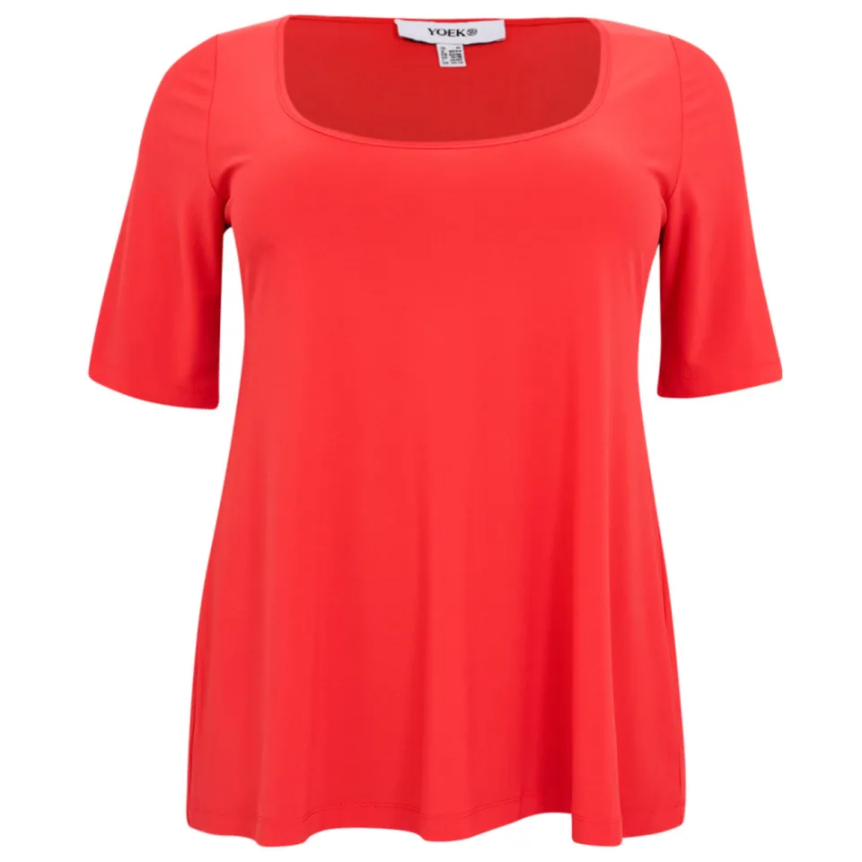 Yoek Top flared rood, foto 3