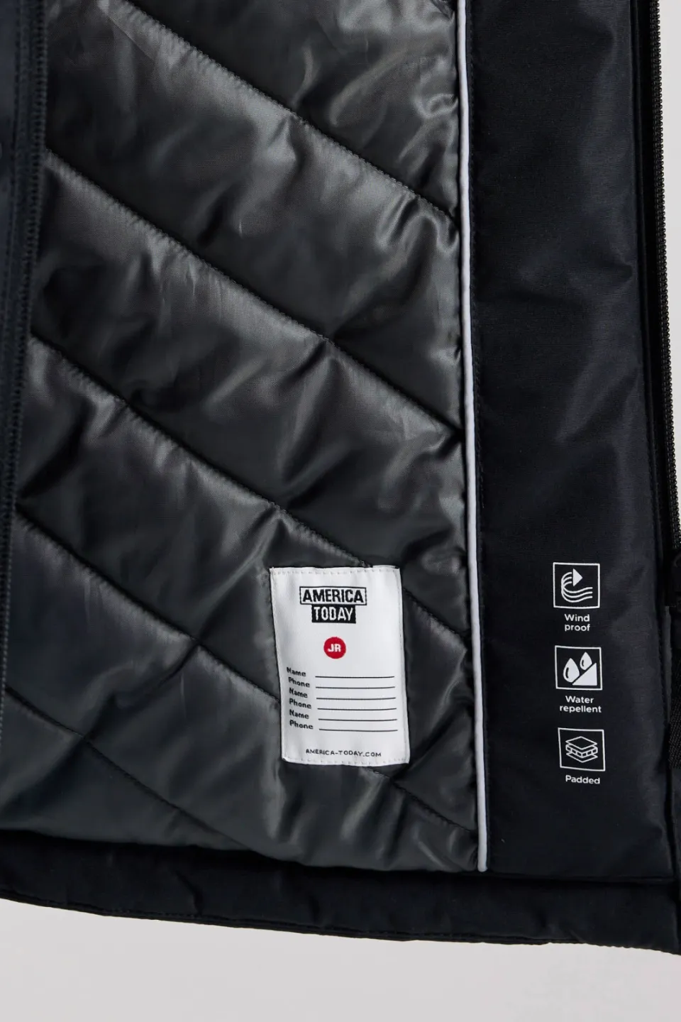 America Today winterparka zwart, foto 6