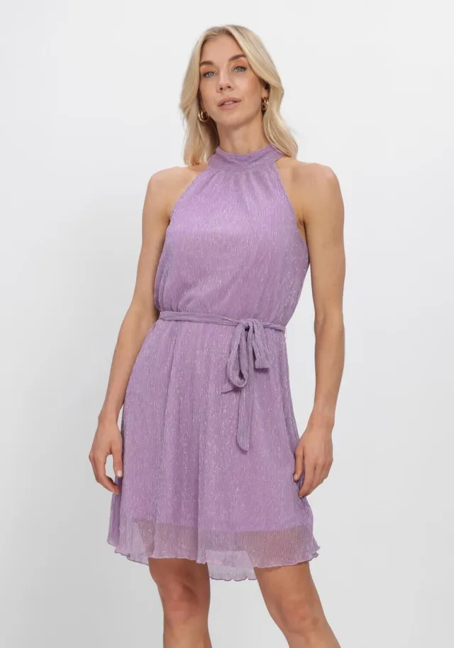 Freebird Dames Jurken F-jer-plisse-lurex-26-2 - Paars