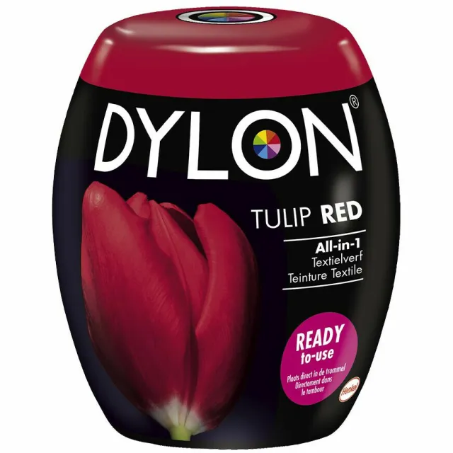 Dylon 1+1 gratis: Dylon Textielverf Red Tulip 350 gr