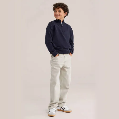 WE Fashion katoenen pullover - marineblauw, foto 3