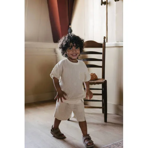 LEVV Little gestreepte T-shirt ecru