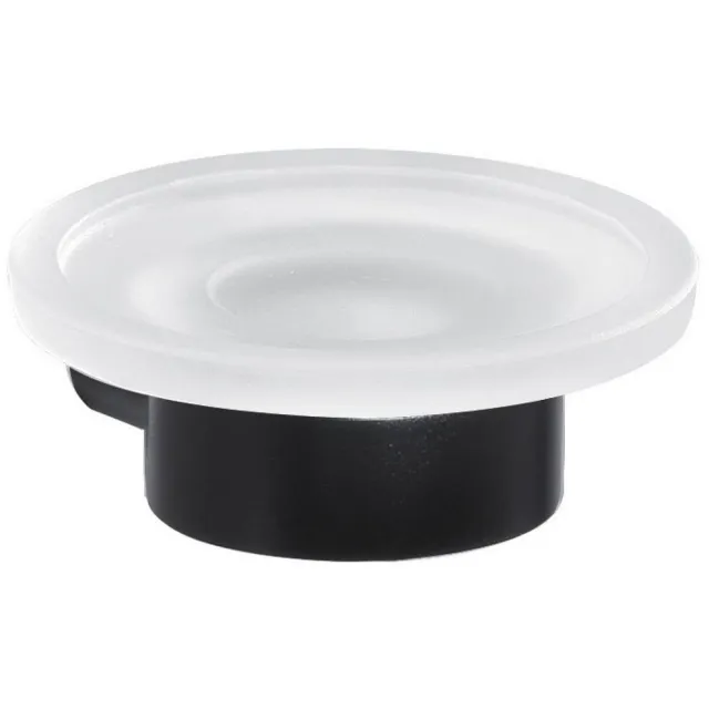 Sapho Zeephouder Sapho Pirenei Hangend 11x4.1 cm Satijnglas / Mat Zwart Wit Chroom