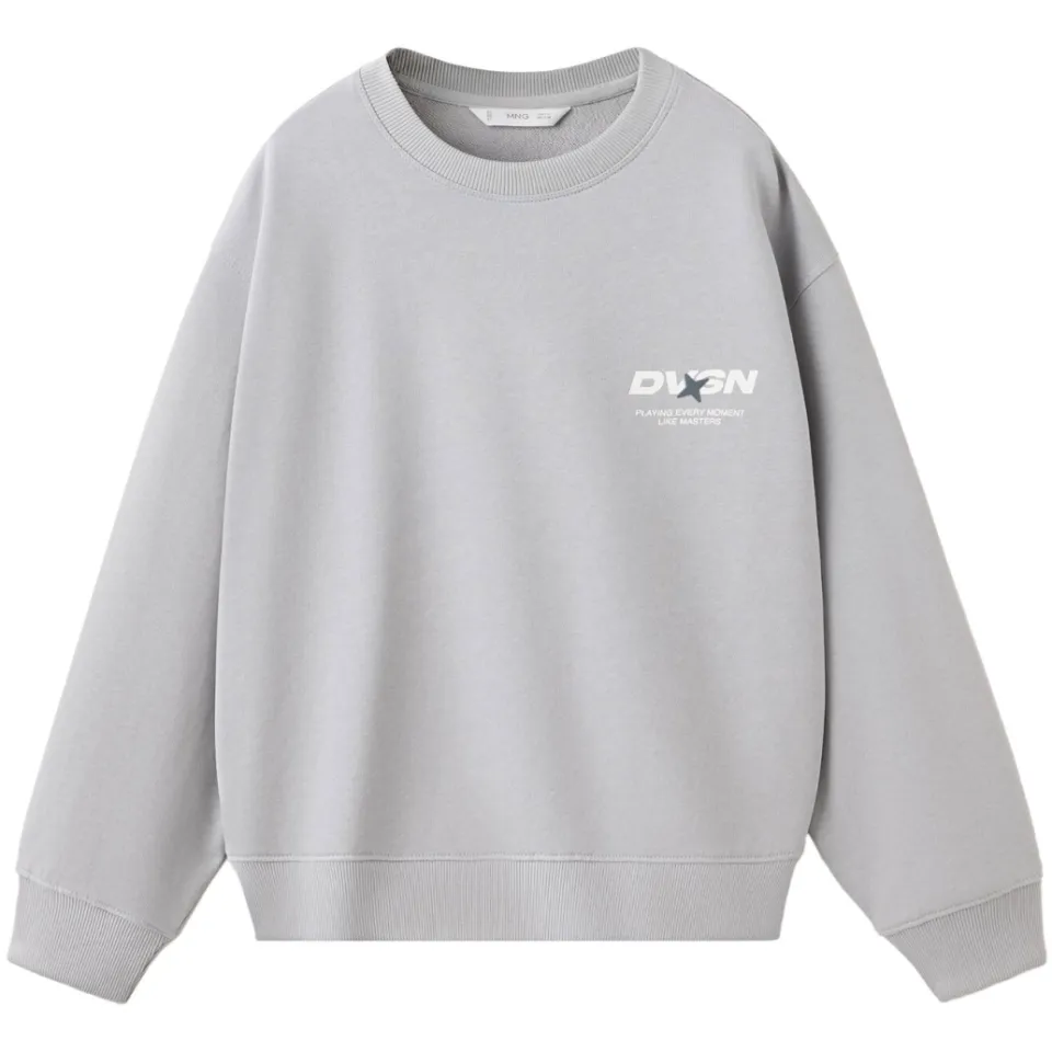 Mango Kids sweater met backprint - grijs, foto 2