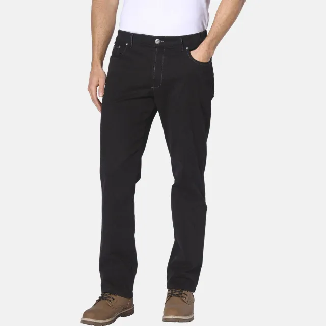 Jan Vanderstorm Skanni comfort fit broek zwart