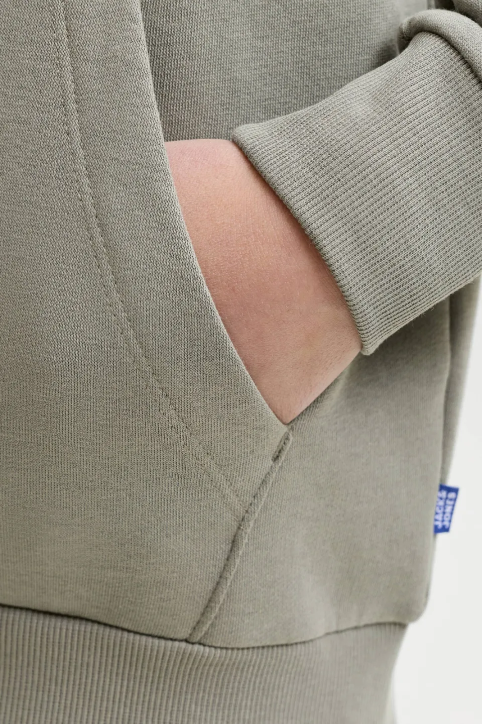 Jack & Jones JUNIOR hoodie met logo - grijsgroen, foto 8
